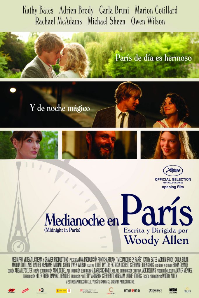 Póster de Medianoche en París