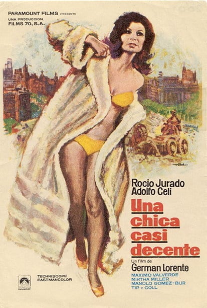 Póster de Una chica casi decente
