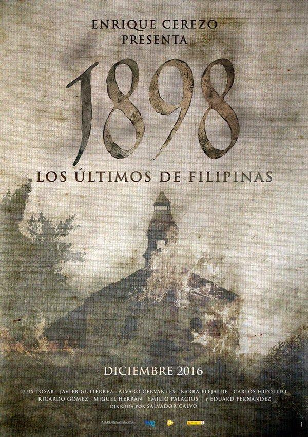 Póster de 1898. Los últimos de Filipinas
