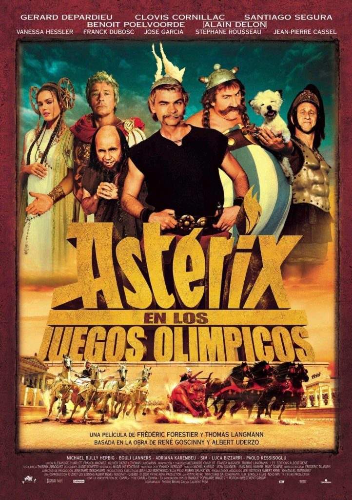 Póster de Astérix en los Juegos Olímpicos