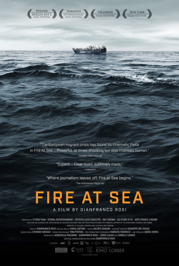 Póster de Fuego en el mar