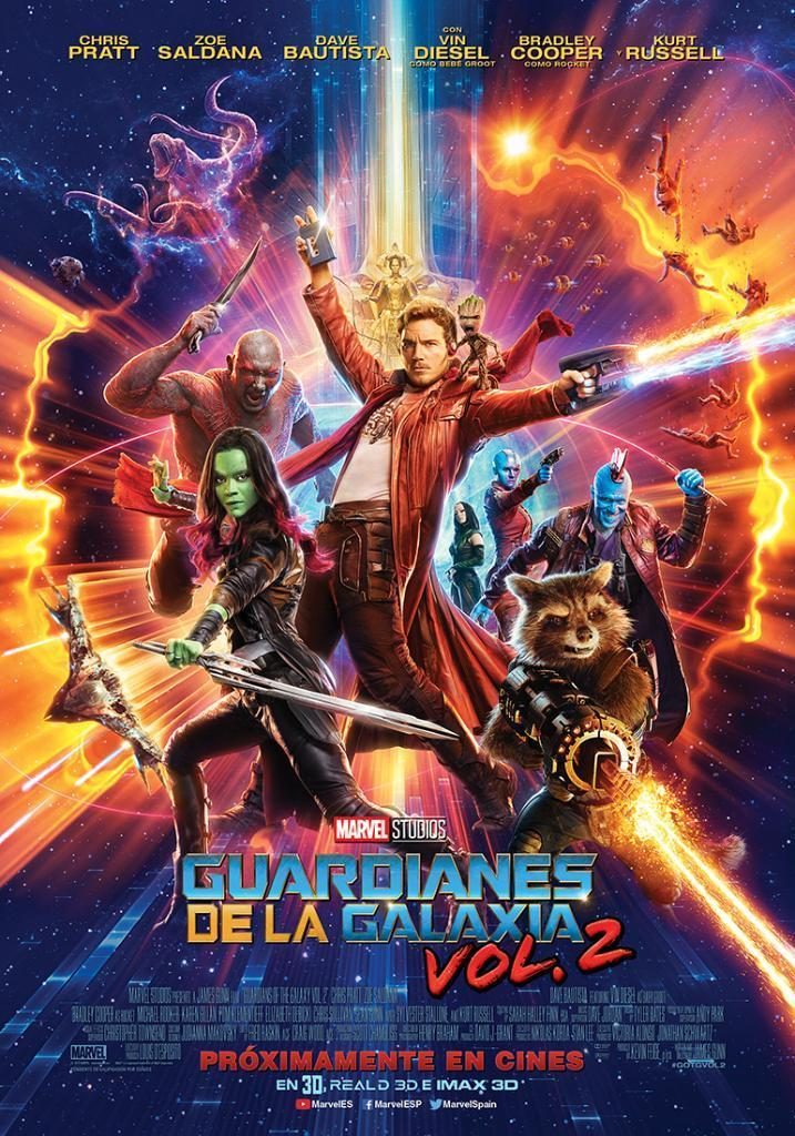 Póster de Guardianes de la galaxia Vol. 2
