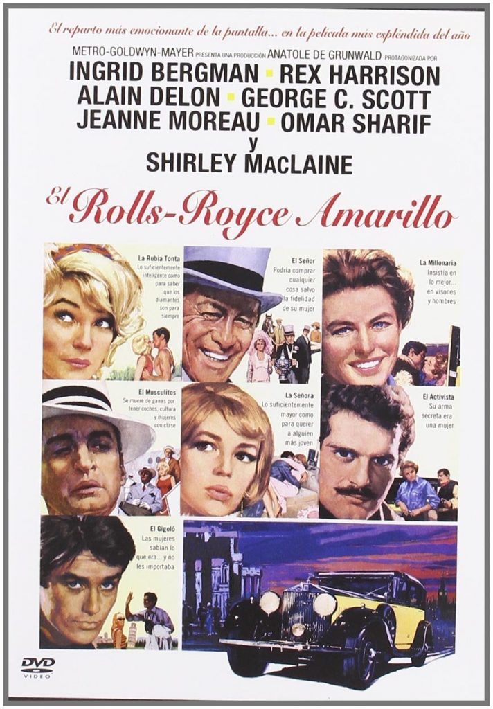Póster de El Rolls Royce amarillo