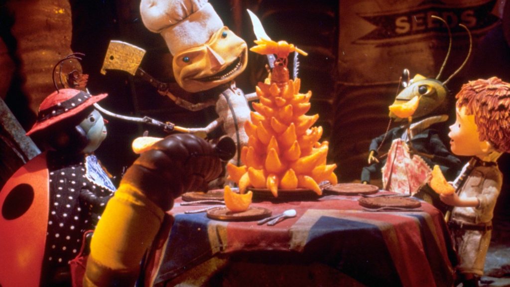 La película James y el melocotón gigante - el Final de