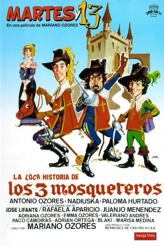 Póster de La loca historia de los tres mosqueteros