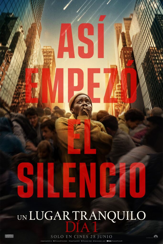 Póster de Un lugar tranquilo: Día uno