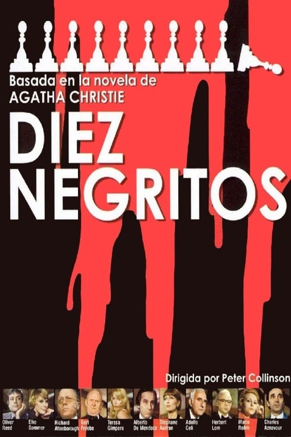 Póster de Diez negritos (1974)