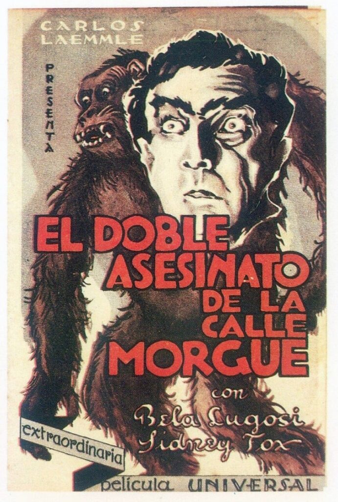 Póster de El doble asesinato de la calle Morgue